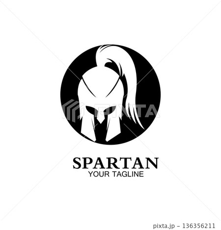 spartan logo icon designs vector 136356211