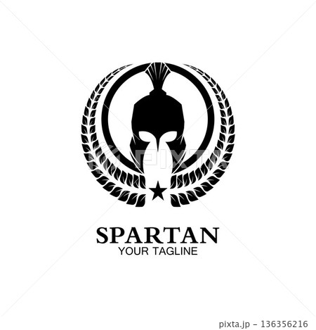 spartan logo icon designs vector 136356216