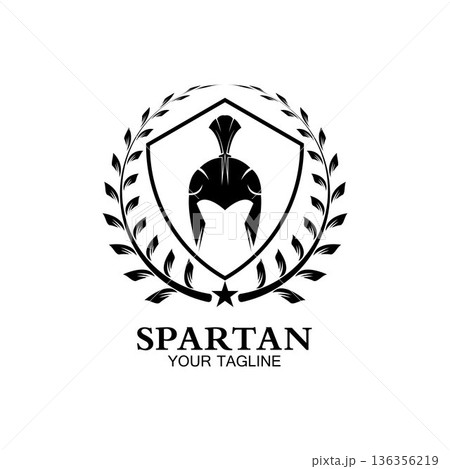 spartan logo icon designs vector 136356219