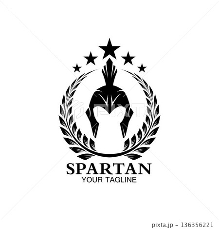 spartan logo icon designs vector 136356221