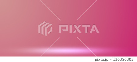 Red pink studio stage background with smooth gradient Red pink studio stage background with smooth gradient 136356303
