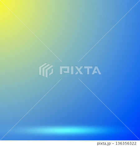 Blue yellow studio stage background with gradient Blue yellow studio stage background with gradient 136356322