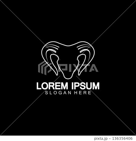 Rams goat head logo icon design vector illustration 136356406