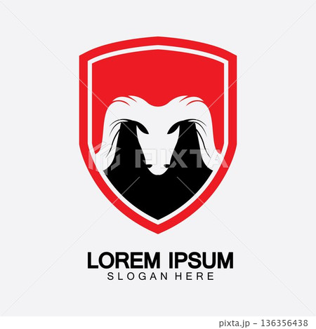 Rams goat head logo icon design vector illustration Rams goat head logo icon design vector illustration 136356438