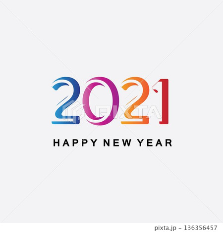 2021 new year icon vector illustration design template.Design for banner, greeting cards, brochure or print. Vector illustration. Isolated on white background. 2021 new year icon vector illustration design template.Design for banner, greeting cards, brochure or print. Vector illustration. Isolated on white background. 136356457