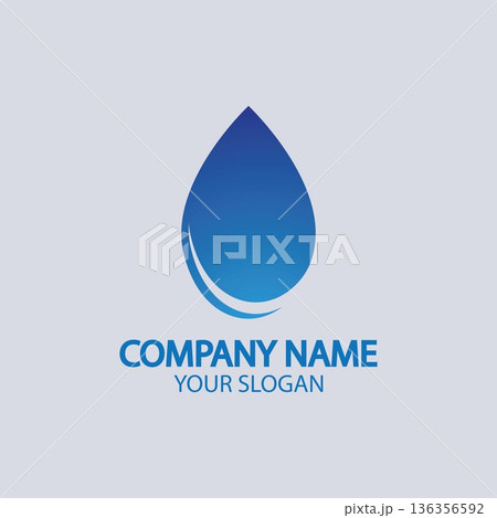 Water drop Logo Template vector Water drop Logo Template vector 136356592