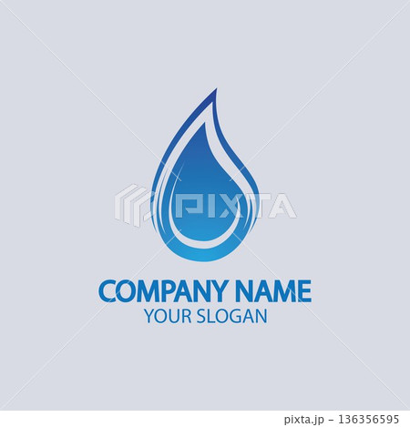Water drop Logo Template vector 136356595