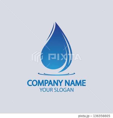 Water drop Logo Template vector Water drop Logo Template vector 136356605