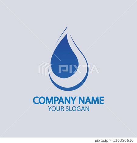 Water drop Logo Template vector 136356610
