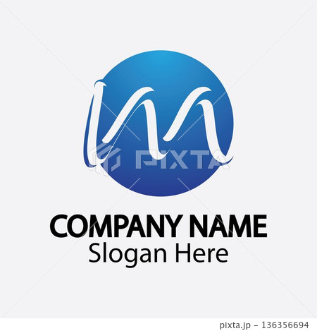 M letter wave Logo Template vector illustration M letter wave Logo Template vector illustration 136356694