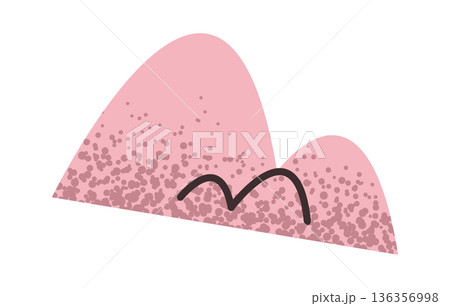 Soft rose sculpting plasticine sticker 136356998