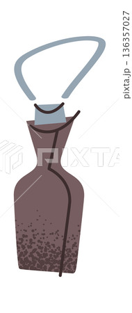 Sticker design of pottery stack 136357027