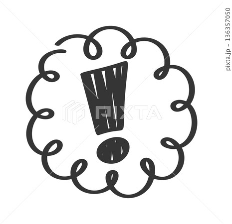 Emotional accent exclamation speech bubble Emotional accent exclamation speech bubble 136357050