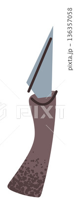 Pottery knife trimming tool sticker 136357058