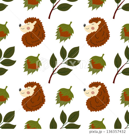 Fabric pattern. Natural style, suitable for various prints, scarves, clothing, cushions 136357432