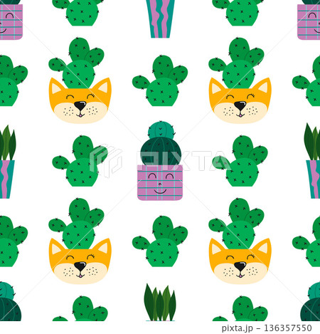 Fabric pattern. Natural style, suitable for various prints, scarves, clothing, cushions 136357550
