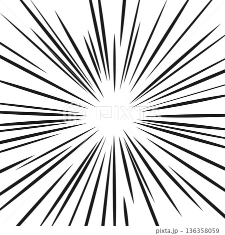 Comic explosion lines. Fast motion black rays Comic explosion lines. Fast motion black rays 136358059