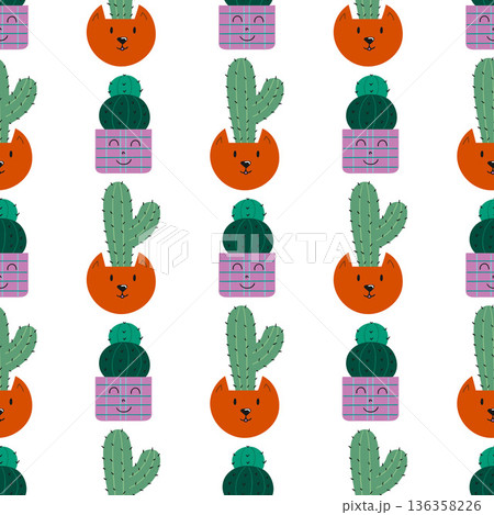 Fabric pattern. Natural style, suitable for various prints, scarves, clothing, cushions 136358226