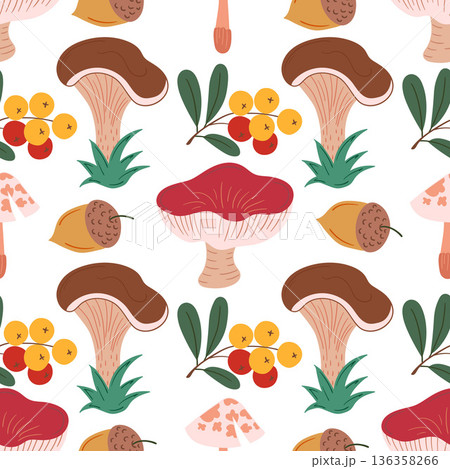 Fabric pattern. Natural style, suitable for various prints, scarves, clothing, cushions 136358266