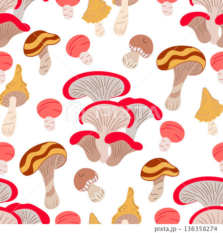 Fabric pattern. Natural style, suitable for various prints, scarves, clothing, cushions 136358274