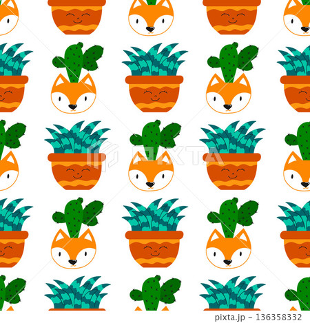 Fabric pattern. Natural style, suitable for various prints, scarves, clothing, cushions 136358332