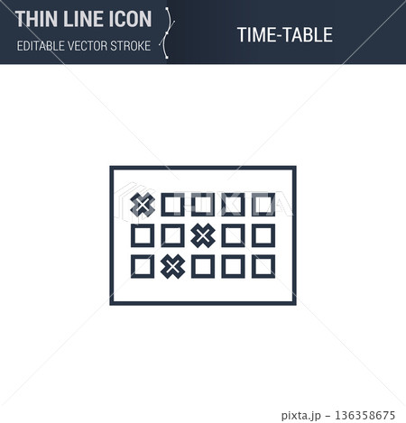 Timetable Icon Timetable Icon 136358675