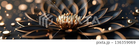 Gold and black mandala with intricate detailing and luxurious feel, mandala design, elegant and sophisticated Gold and black mandala with intricate detailing and luxurious feel, mandala design, elegant and sophisticated 136359069