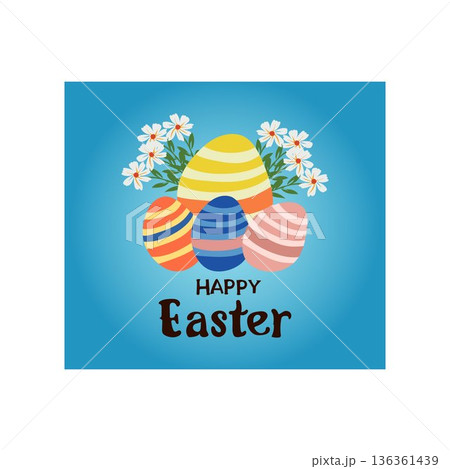 happy easter 2026easter easter sunday free vector illustration 136361439