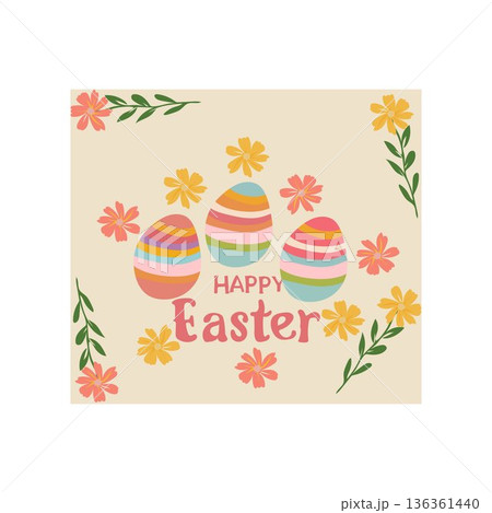 happy easter 2026easter easter sunday free vector illustration 136361440