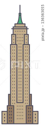 Urban architecture symbol. High city building icon Urban architecture symbol. High city building icon 136363055