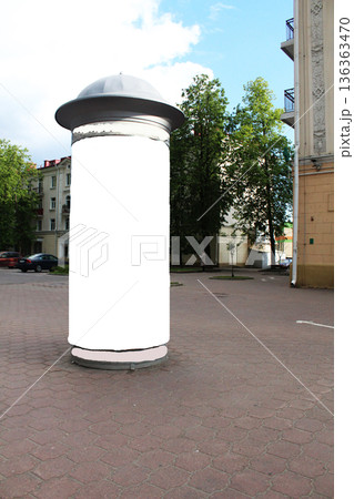 advertising cabinet mockup with space for text copyspace advertising cabinet mockup with space for text copyspace 136363470