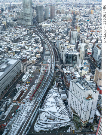 東京の雪 押上 東京の雪 押上 136363496