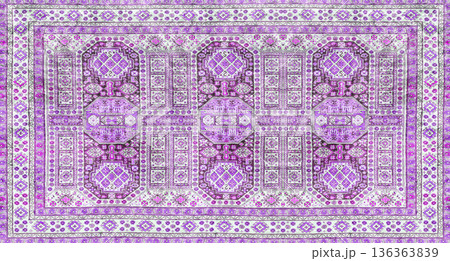 Big beautiful vinrage ornate carpet 136363839