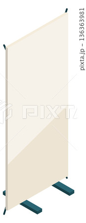 Promotional demo area panel. Empty ad display Promotional demo area panel. Empty ad display 136363981