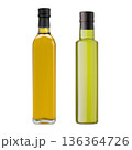 Olive oil bottle mockup. Organic vegetarian food Olive oil bottle mockup. Organic vegetarian food 136364726