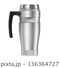 Portable insulated mug with handle, stainless steel Portable insulated mug with handle, stainless steel 136364727