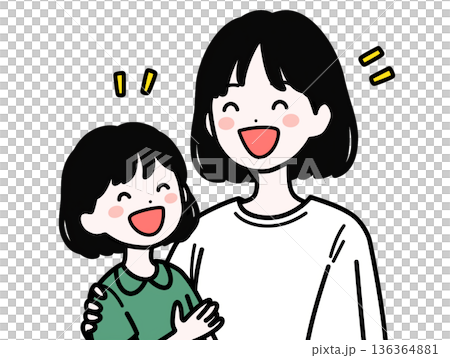 仲良し親子 136364881