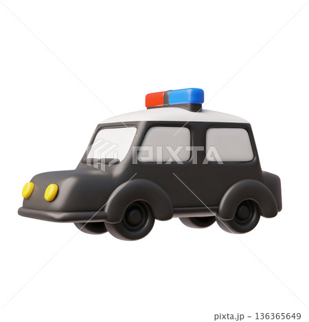 3D Police car with flashing light, vector policeman patrol vehicle, cartoon 911 transport, emergency service department 3D Police car with flashing light, vector policeman patrol vehicle, cartoon 911 transport, emergency service department 136365649