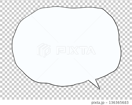 Shaky speech bubble Shaky speech bubble 136365683