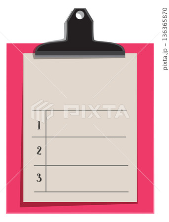 Task list note blank template in cartoon style Task list note blank template in cartoon style 136365870