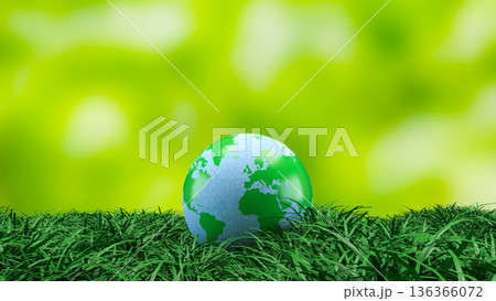 Green Earth Sustainability Environment Nature Concept 3d render. Green Earth Sustainability Environment Nature Concept 3d render. 136366072