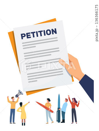 Petition concept vector stock illustration Petition concept vector stock illustration 136366175
