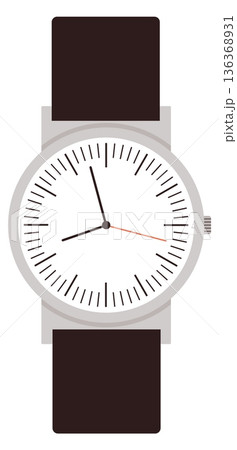 Classic male watch. Hand timer color icon Classic male watch. Hand timer color icon 136368931