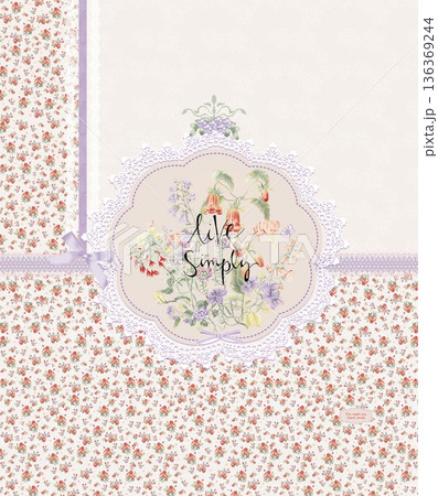 Elegant Floral Paisley Damask Geometric Stripe Ornate Pastel Wallpaper Patterns 136369244