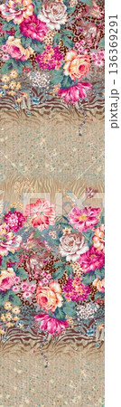 Elegant Floral Paisley Damask Geometric Stripe Ornate Pastel Wallpaper Patterns 136369291