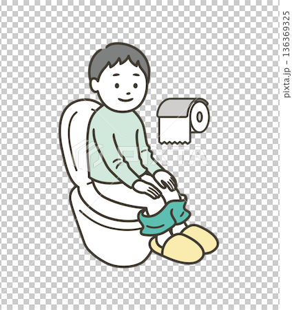 Boy in the toilet 136369325