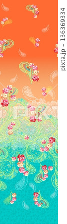 Elegant Floral Paisley Damask Geometric Stripe Ornate Pastel Wallpaper Patterns 136369334