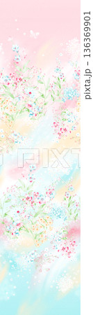 Elegant Floral Paisley Damask Geometric Stripe Ornate Pastel Wallpaper Patterns 136369901
