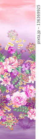 Elegant Floral Paisley Damask Geometric Stripe Ornate Pastel Wallpaper Patterns 136369925