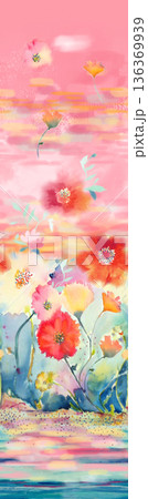 Elegant Floral Paisley Damask Geometric Stripe Ornate Pastel Wallpaper Patterns 136369939
